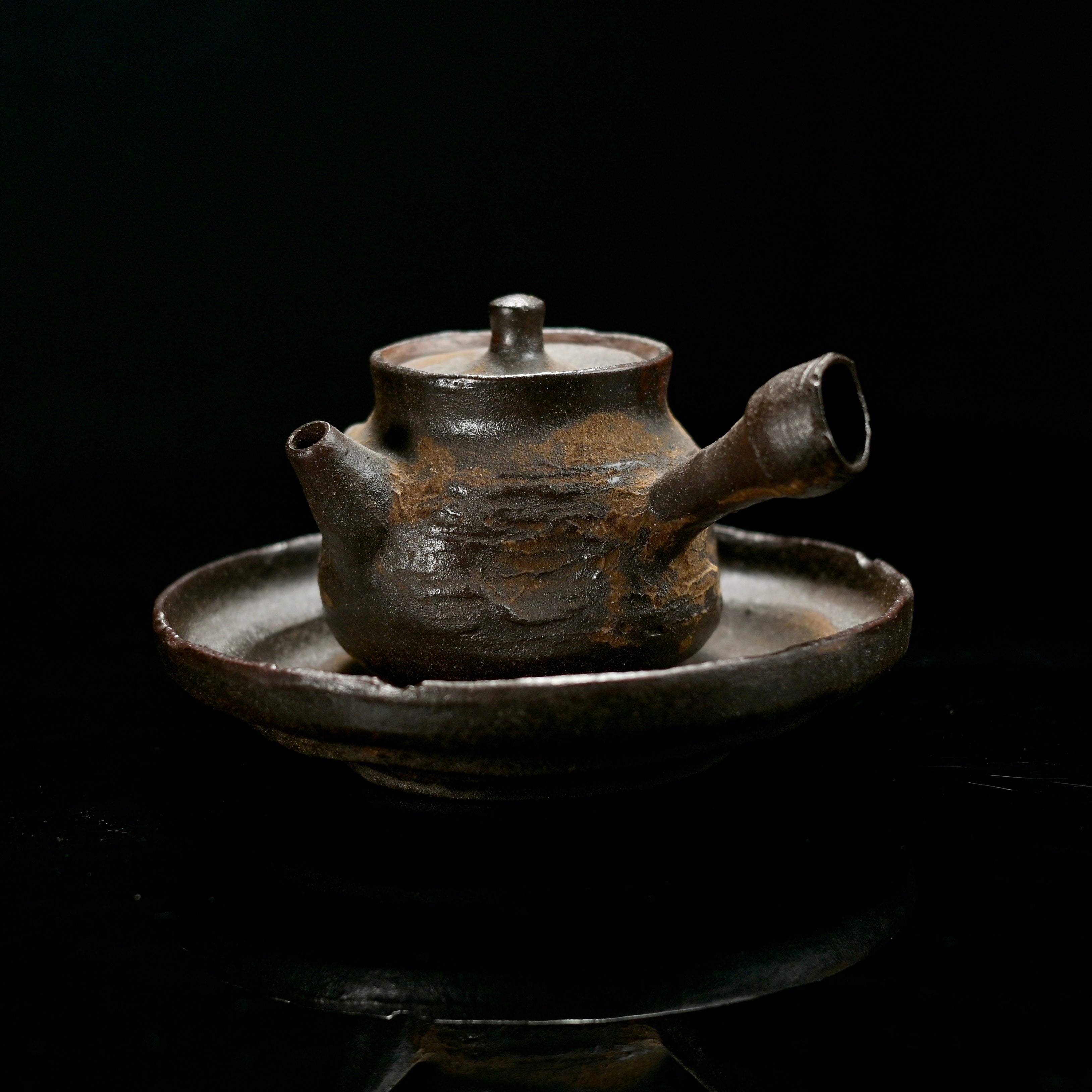 Hand-Pinched Wabi-Sabi Teacup | Wood-fired Stoneware | Artisan