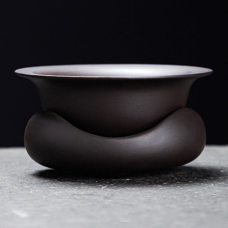 Handmade Purple Clay Tea Strainer Fairness Cup