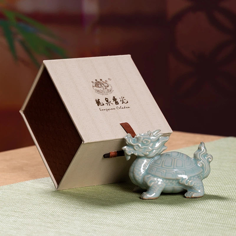 Longquan Celadon Dragon-Turtle Tea Pet