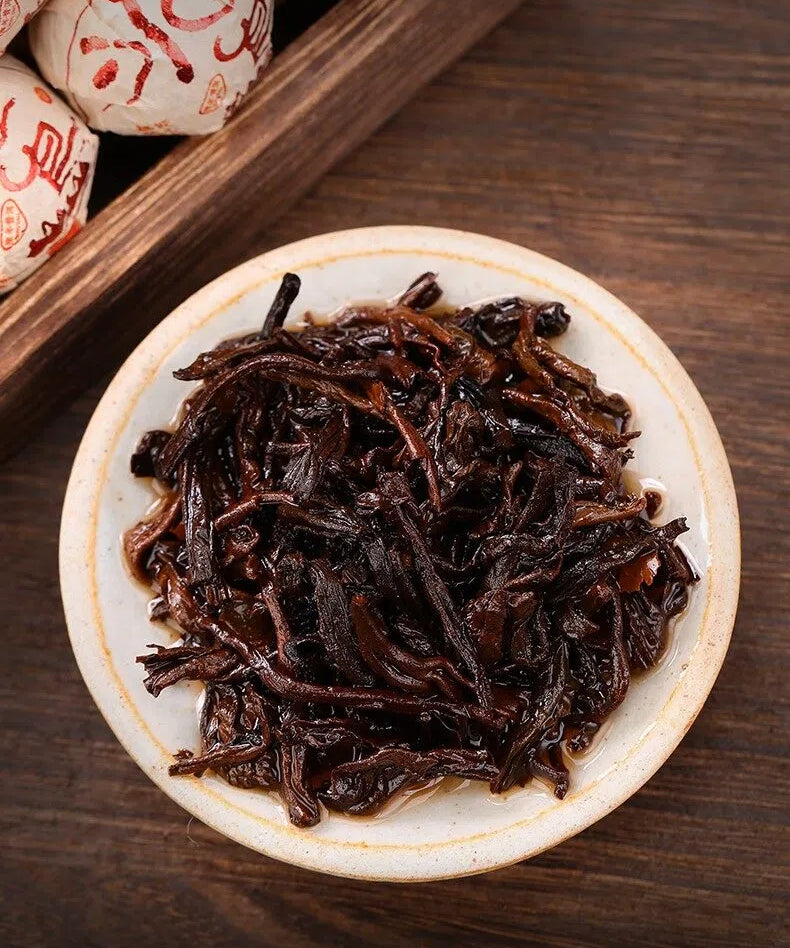 2012 Bingdao Ancient Tree Dragon Pearl Ripe Pu-erh Tea