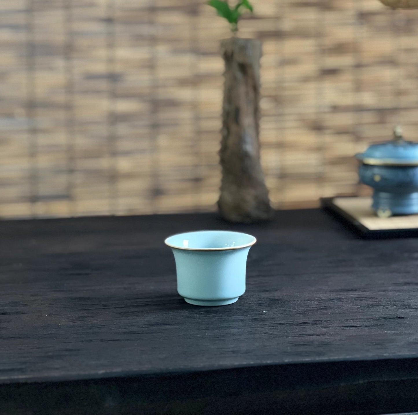 Ru Ware Hoof-shape Teacup Underglaz Cracking Ru Kiln Teaware