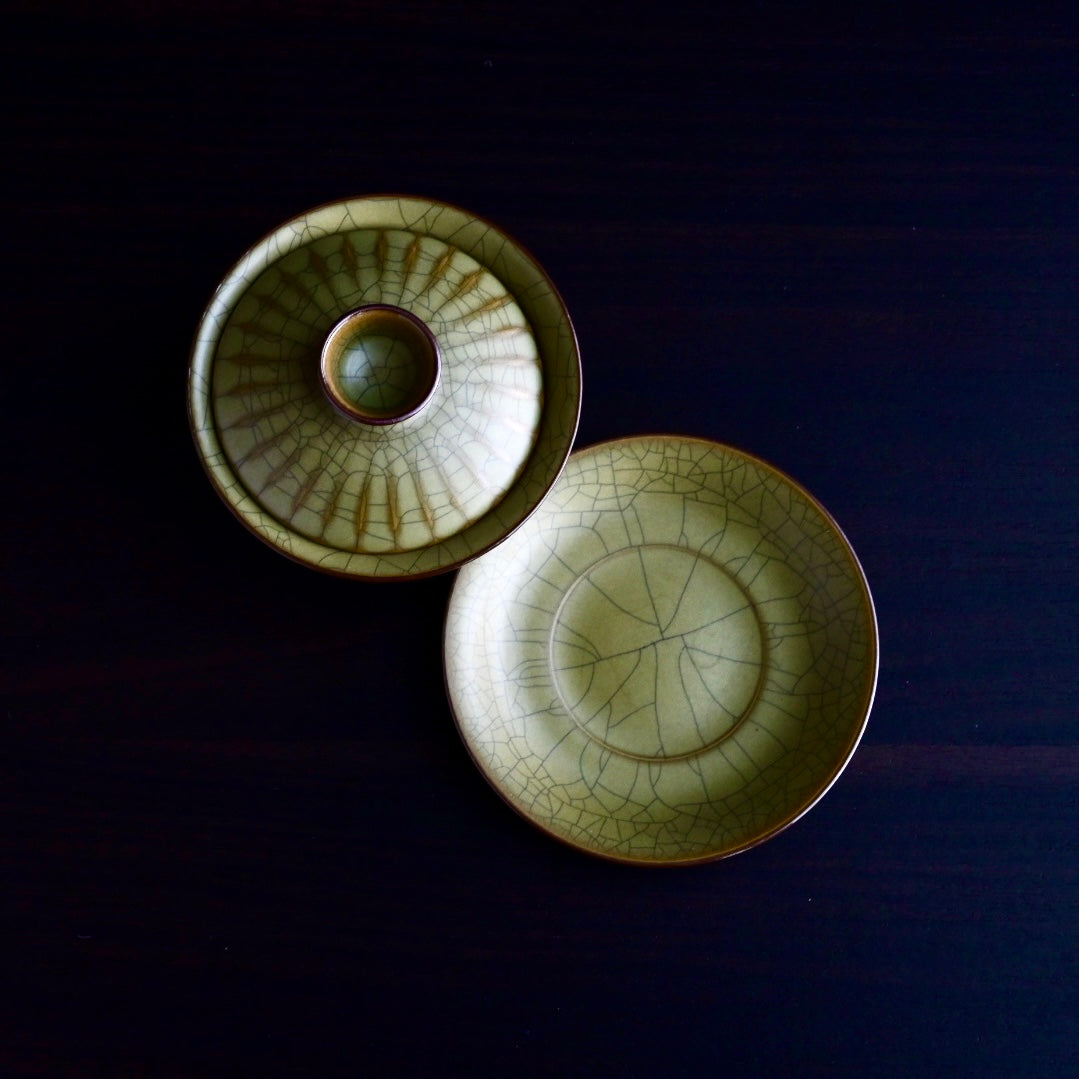 Longquan Celadon – Ge Kiln Gaiwan(Tea Bowl)