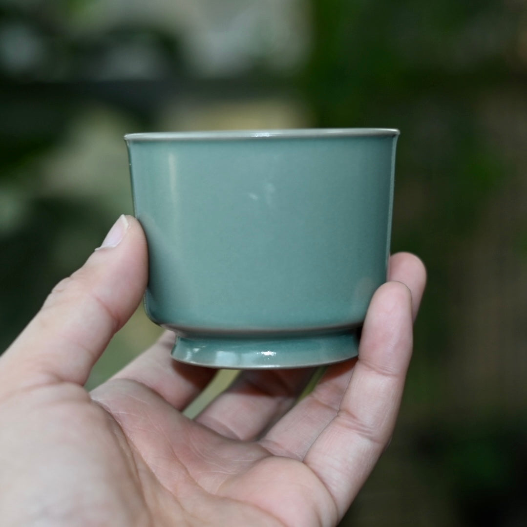 Ru Porcelain Archaistic Glaze Thin Body Host Tea Cup