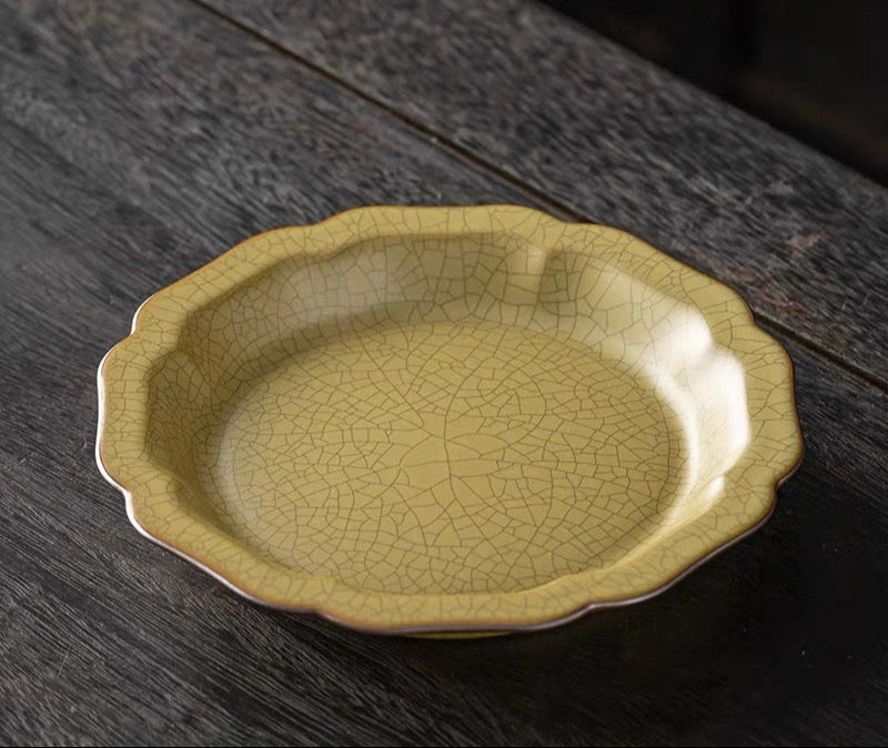 12 Pcs Full Set Longquan Celadon Ge-Kiln Tea Set