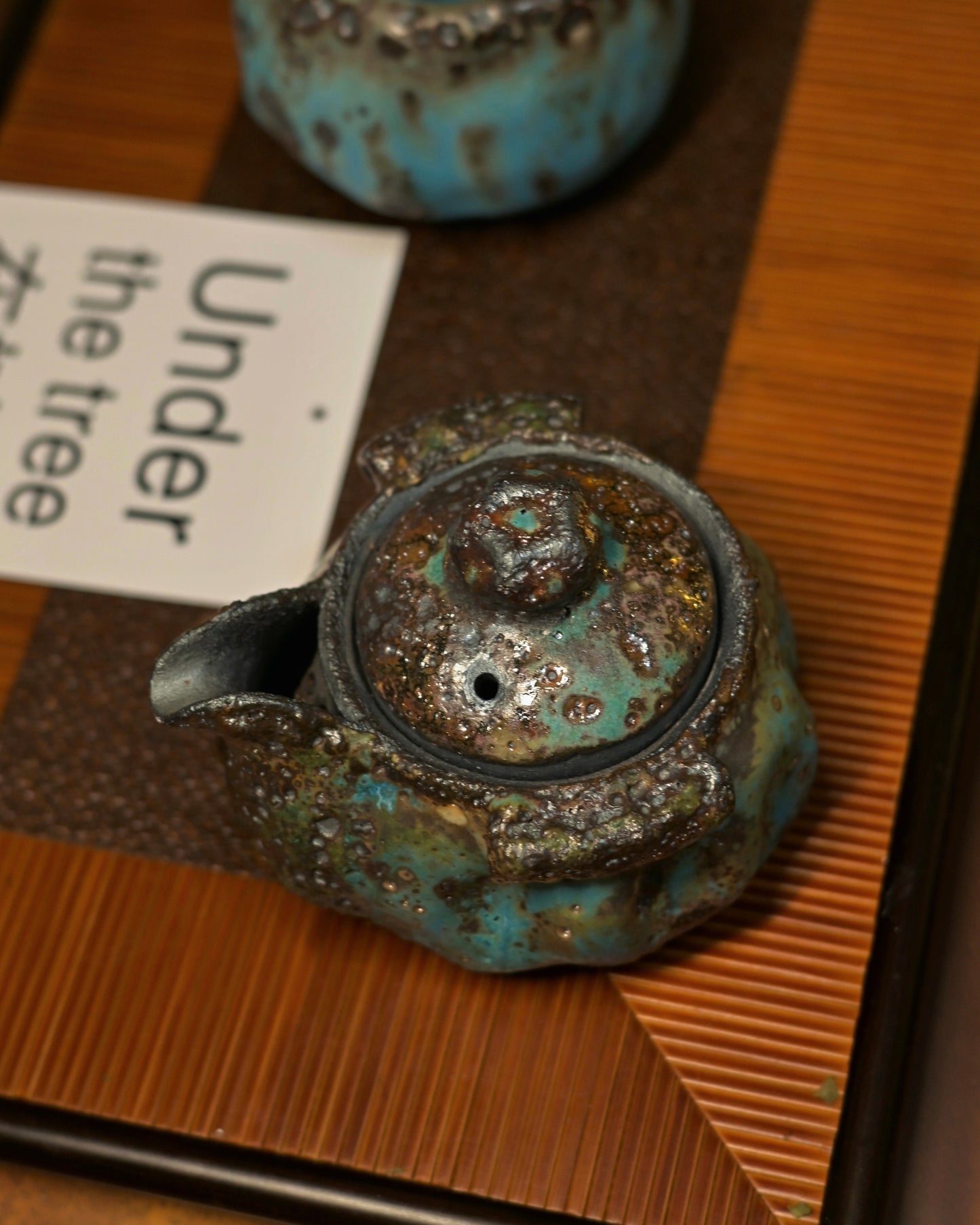 Unique Piece Wabi-Sabi Shino Ware Kiln-Transformation Teaset 120ml