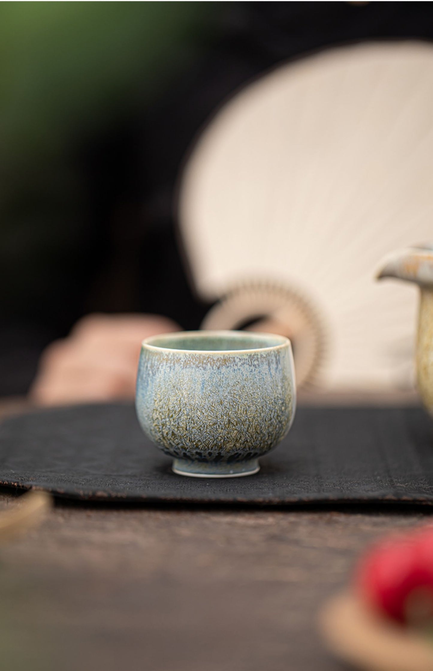 Kiln-Transformed Crystal Glaze Pine Needle Gaiwan
