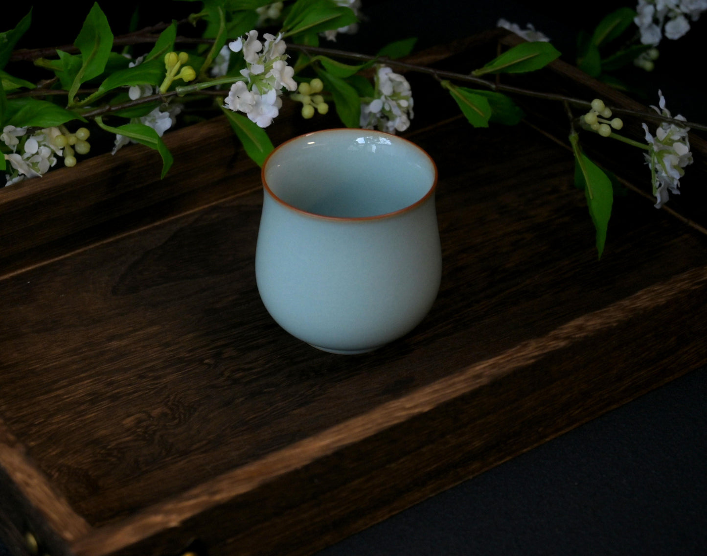 Ru Ware Retrho Tea Cup Ru Kiln Handcrafted Tea Cup