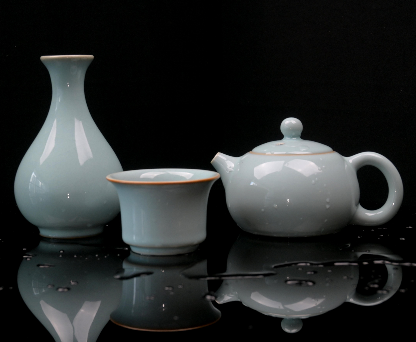 Ru Kiln Tea Ceremony Decorative Vase