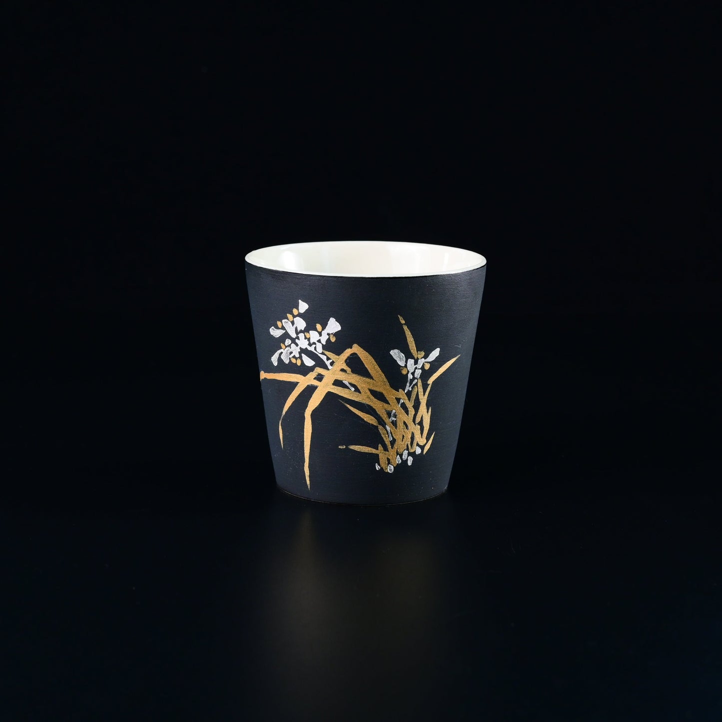 "Four Getlemen" Plants Patterns Matt Glaze Non-refelctive Surface Tea Cup