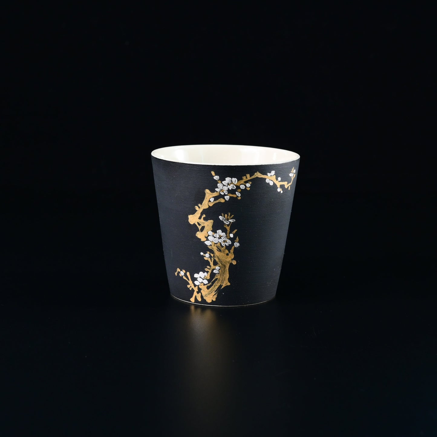 "Four Getlemen" Plants Patterns Matt Glaze Non-refelctive Surface Tea Cup