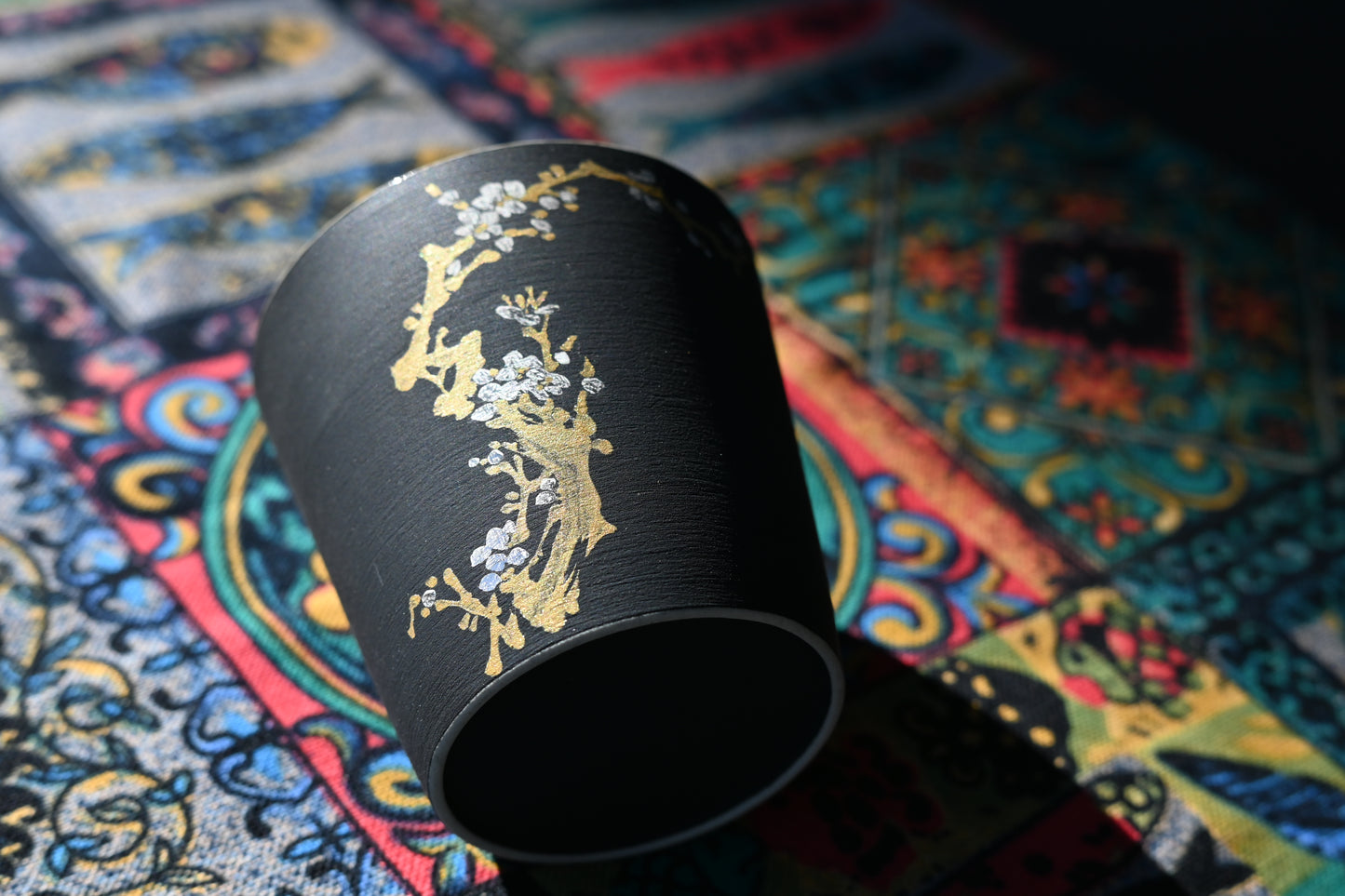 "Four Getlemen" Plants Patterns Matt Glaze Non-refelctive Surface Tea Cup