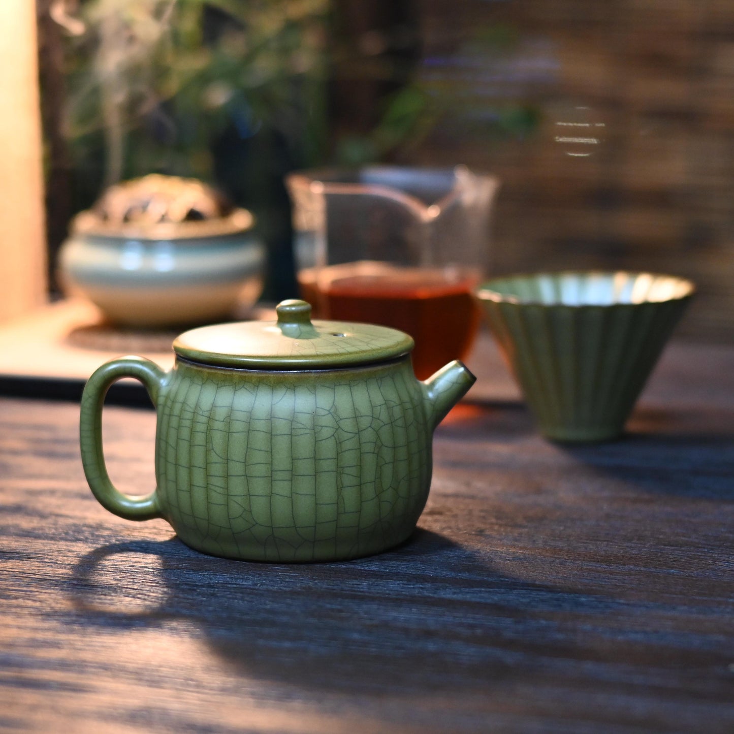 Longquan Celadon – Ge Kiln Hanwa (Han-style)Teapot