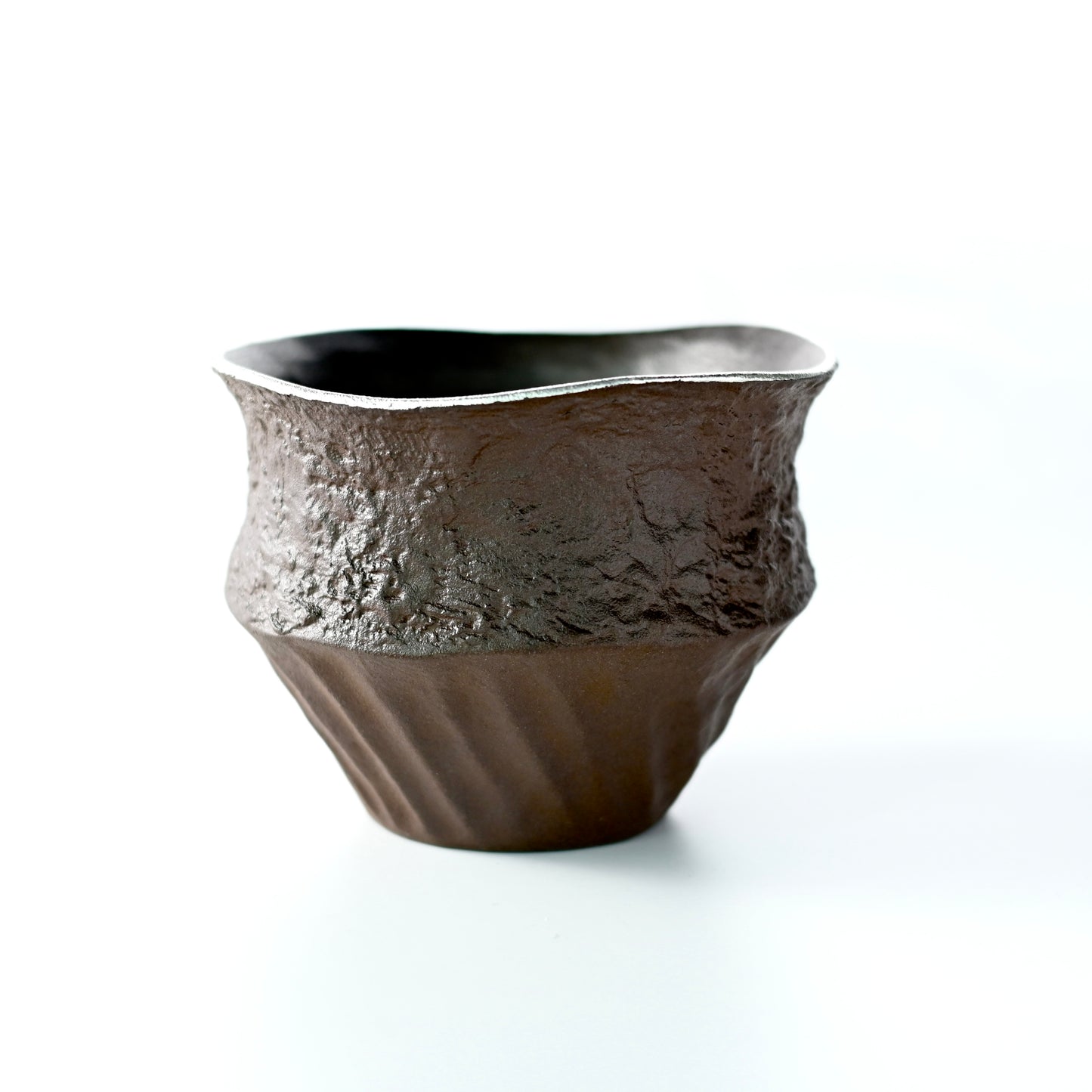Wabi-Sabi Coarse Clay Tea Waste Bowl (500ml)  / Tea Rinsing Bowl