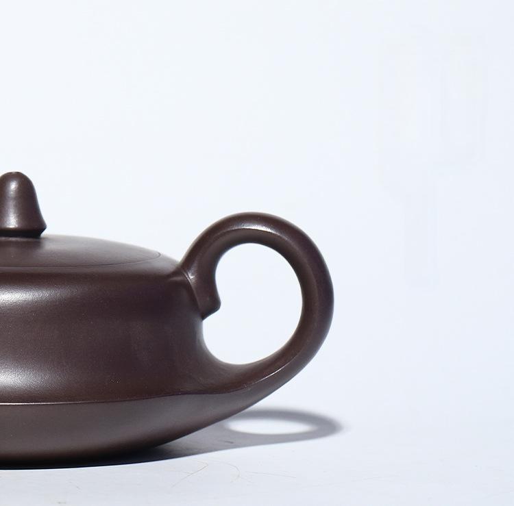 Half-Handmade Purple Clay Teapot Yixing Zisha Pot.