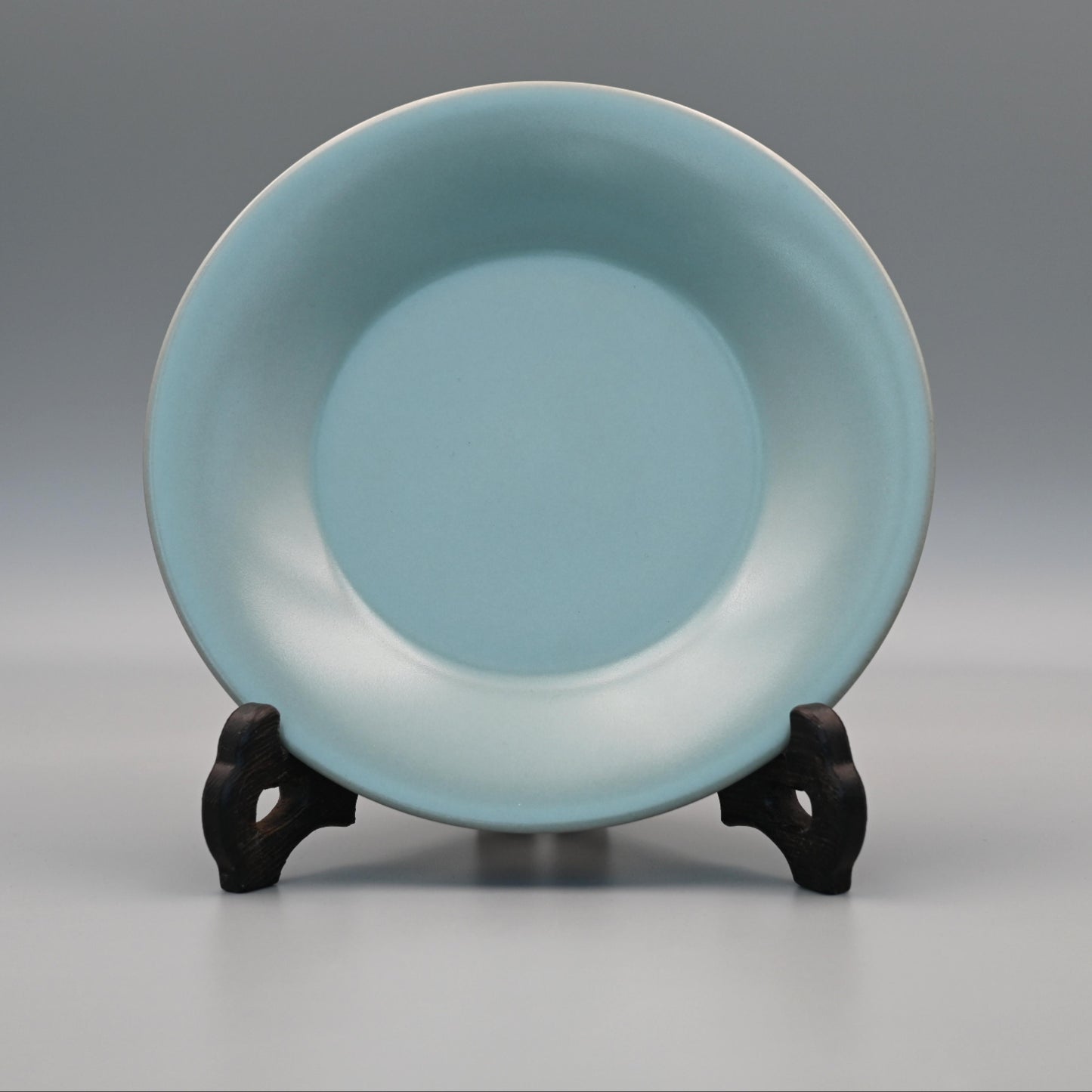 Unique Piece Ru Porcelain Archaistic Glaze Pot Saucer Vintage Sky Blue Plate / Tea tray