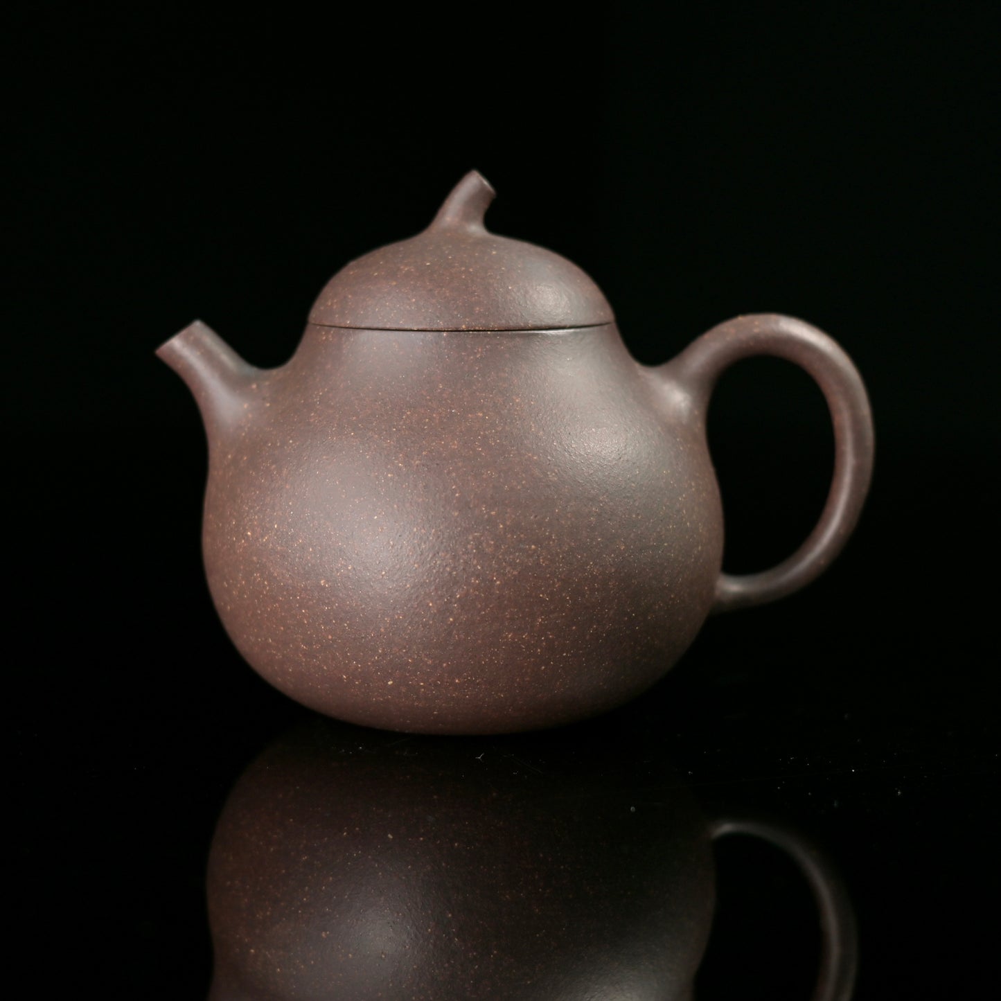 Yixing Purple Clay Eggpant Shape Teapot Zisha Pot