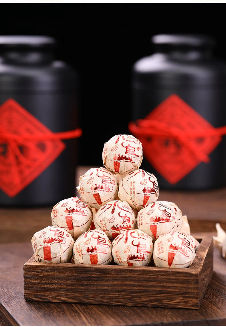 2012 Bingdao Ancient Tree Dragon Pearl Ripe Pu-erh Tea