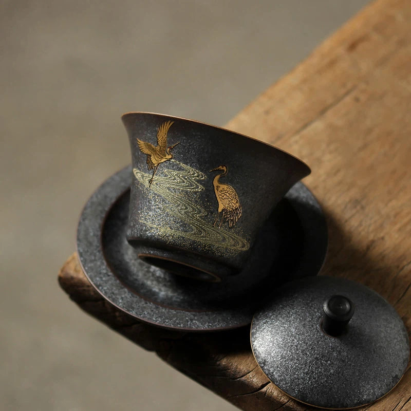 Sip in Style with Jingdezhen Hand-Painted Gaiwan