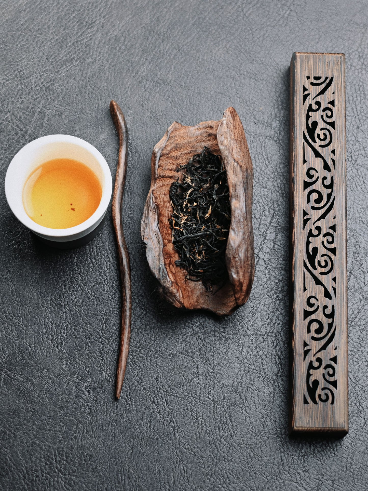 Hollow Carved Wenge Wood Incense Sticks Burner