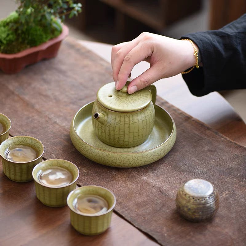 Longquan Celadon – Ge Kiln Hanwa (Han-style)Teapot