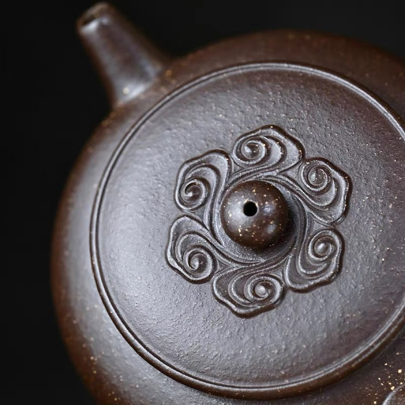 Yixing Purple Clay Auspicious Clouds Zisha Teapot