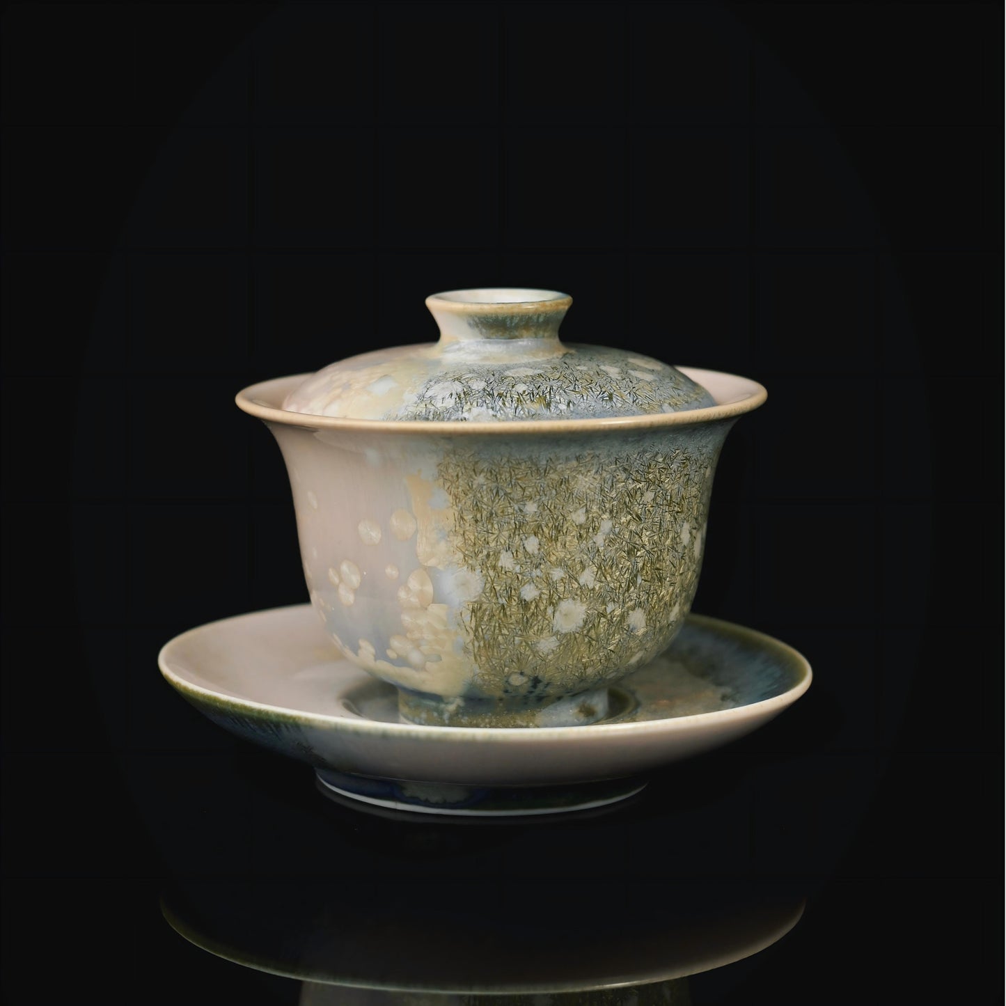 Kiln-Transformed Crystal Glaze Pine Needle Gaiwan