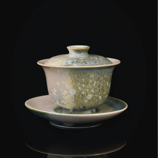 Wood fired ceramic tea bowl