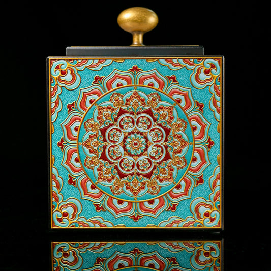 Large Capacity Dunhuang Revival Tea Caddy - Ionizing Artisan Edition