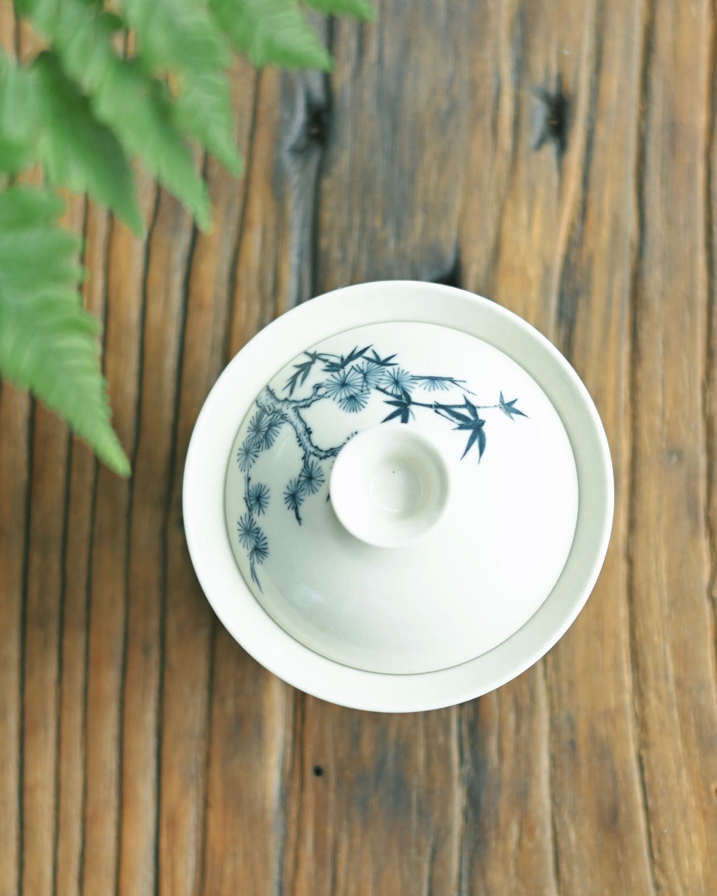 Elegant handcrafted Jingdezhen Gaiwan for traditional tea brewing