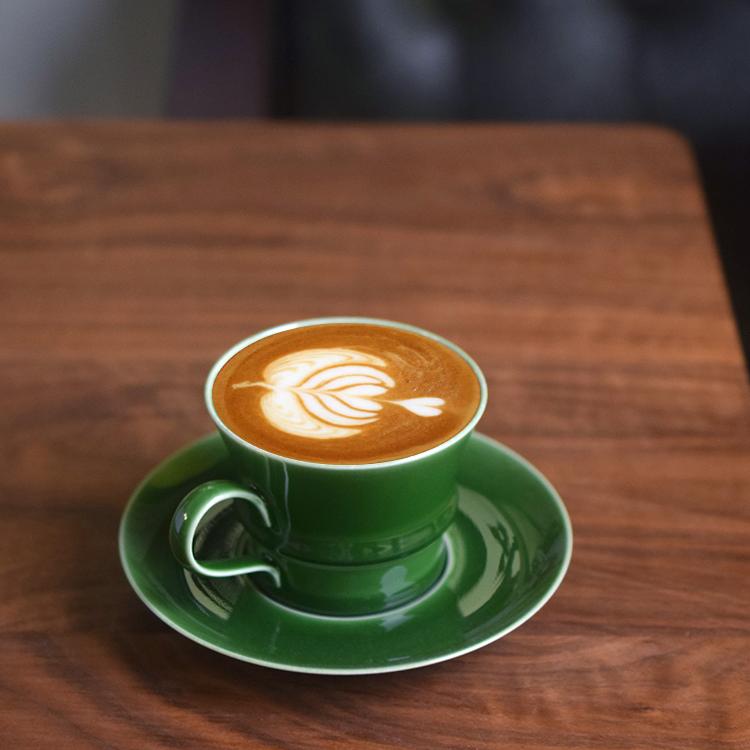 Handcrafted Jade Green Bamboo Coffee/Tea Cup