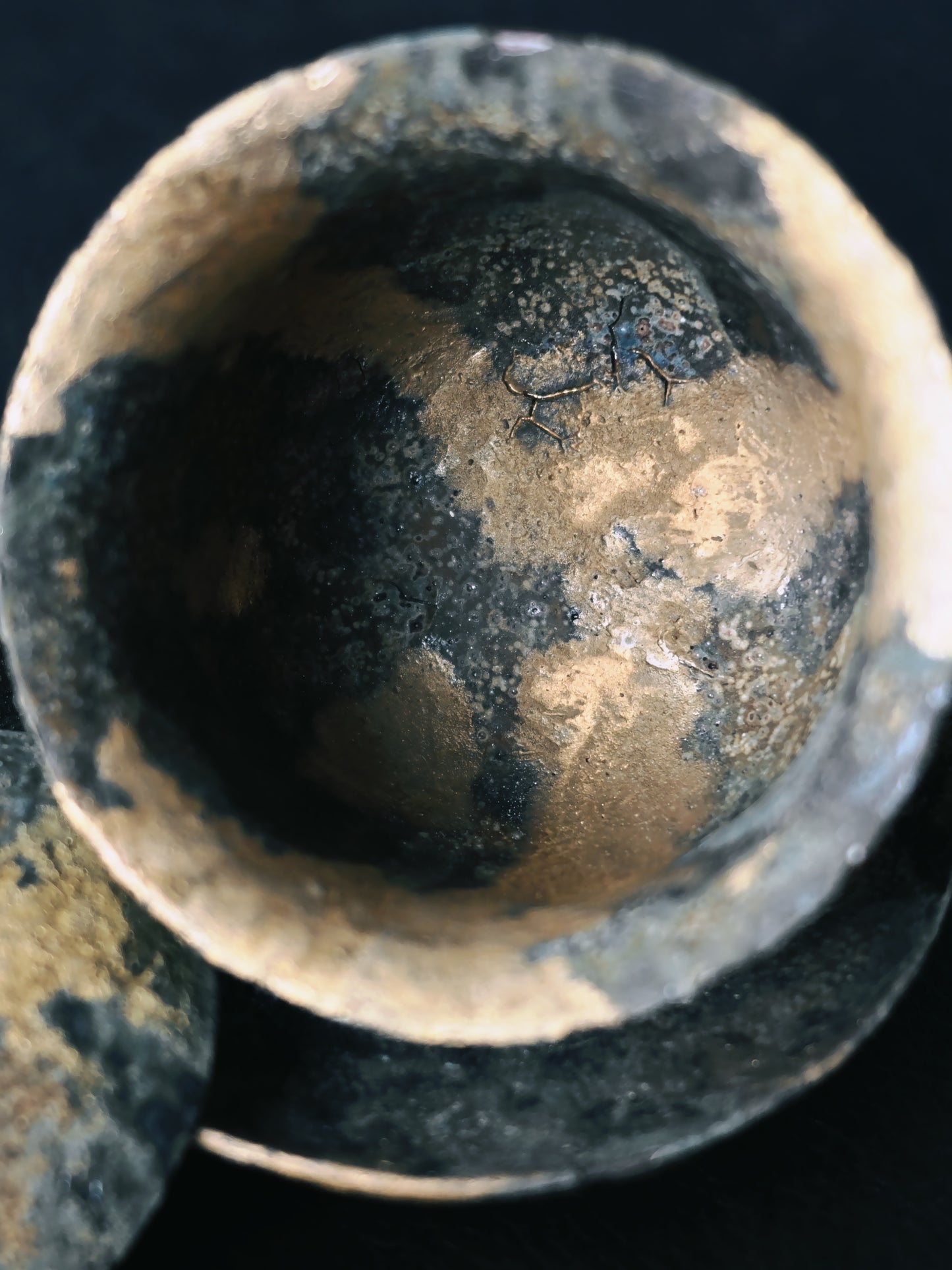 Handcrafted Gold-Traced Gaiwan(Lidded Bowl) – "Relic Revival" Collection