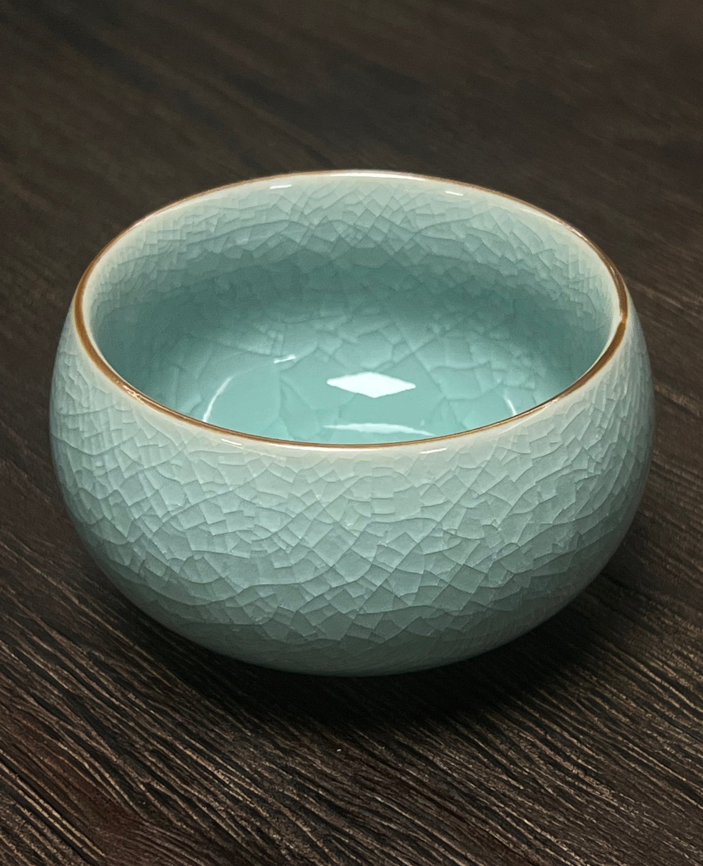 Ru Ware Ice-Cracks Tea Cup Ru Kiln Crackles Arhat Teacup