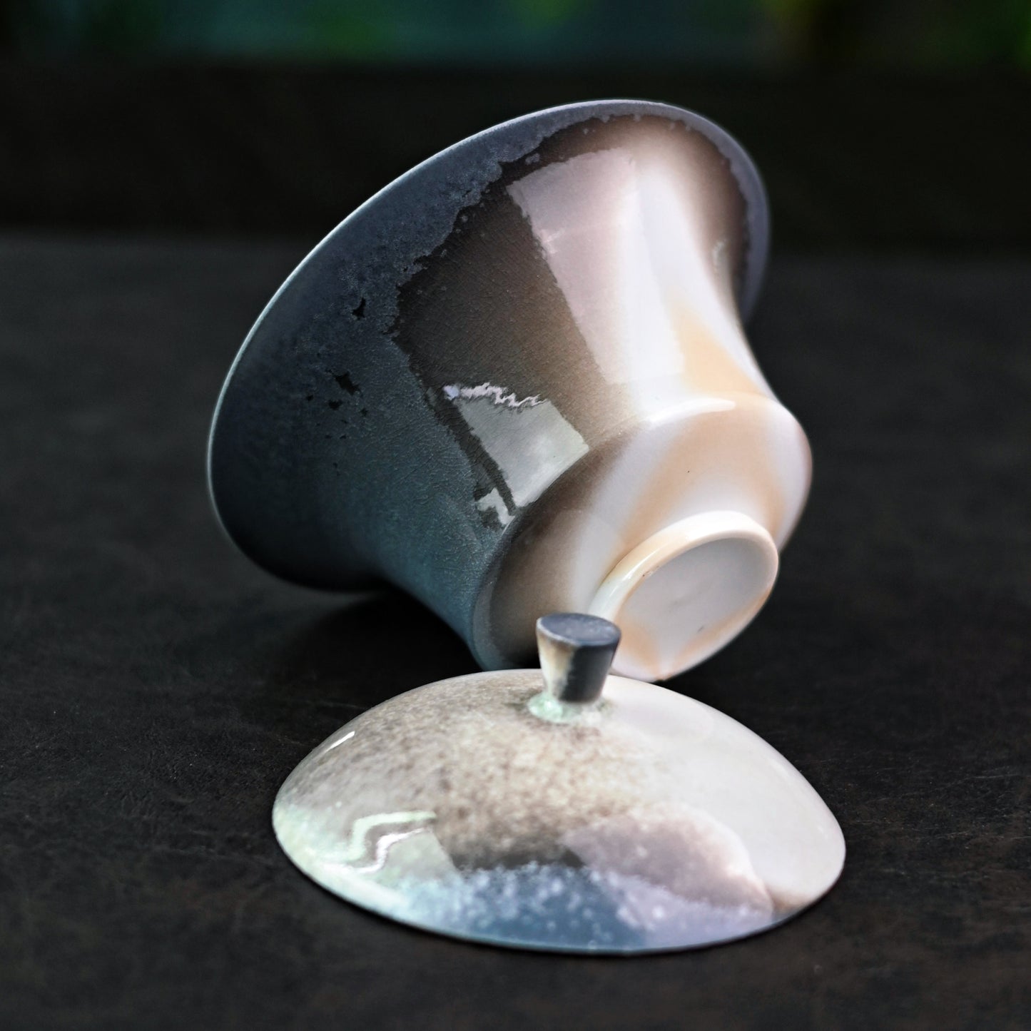 Unique Piece Wood-Fired Ash Glaze Gaiwan