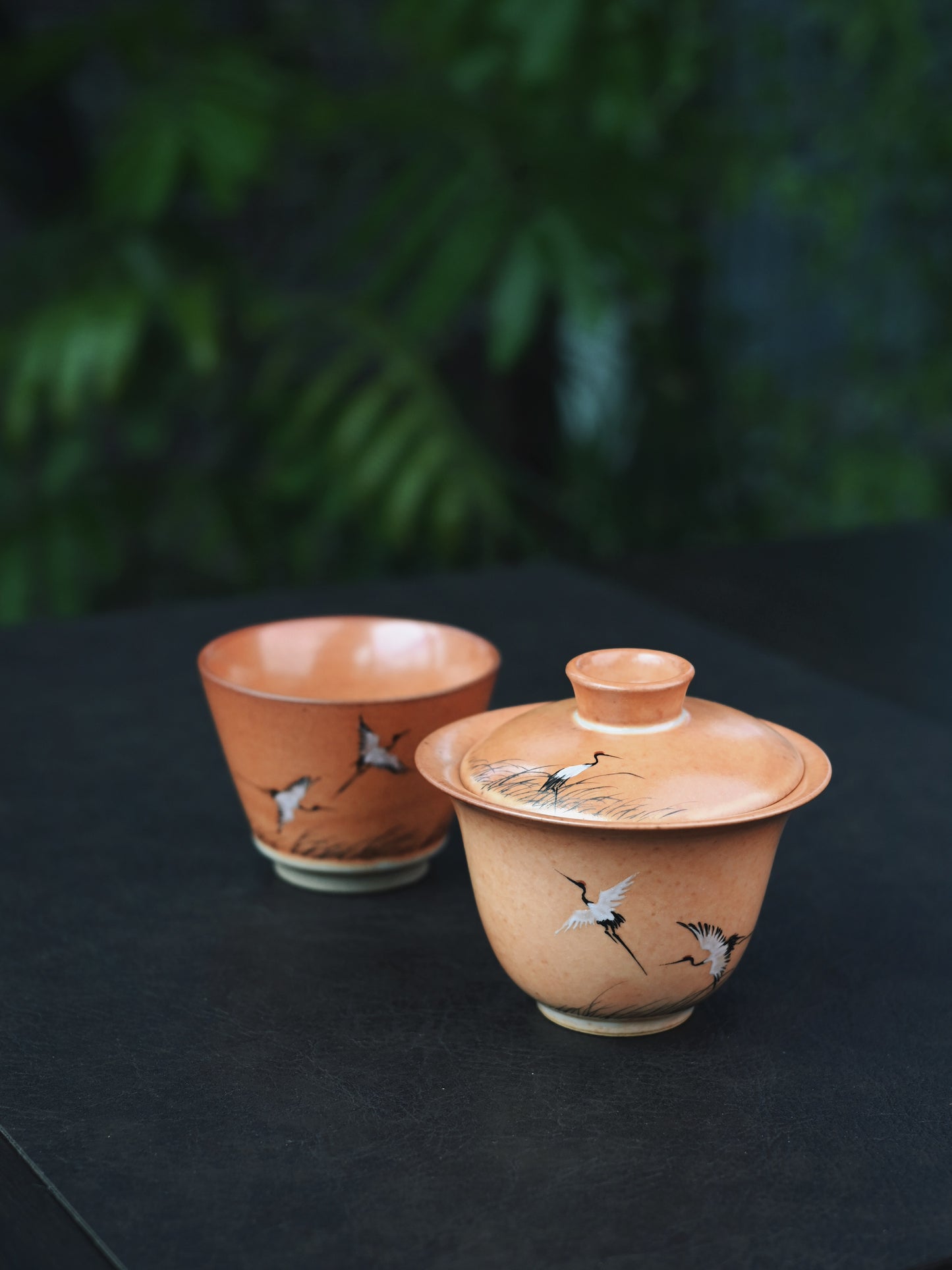 Retro style Japanese tea set