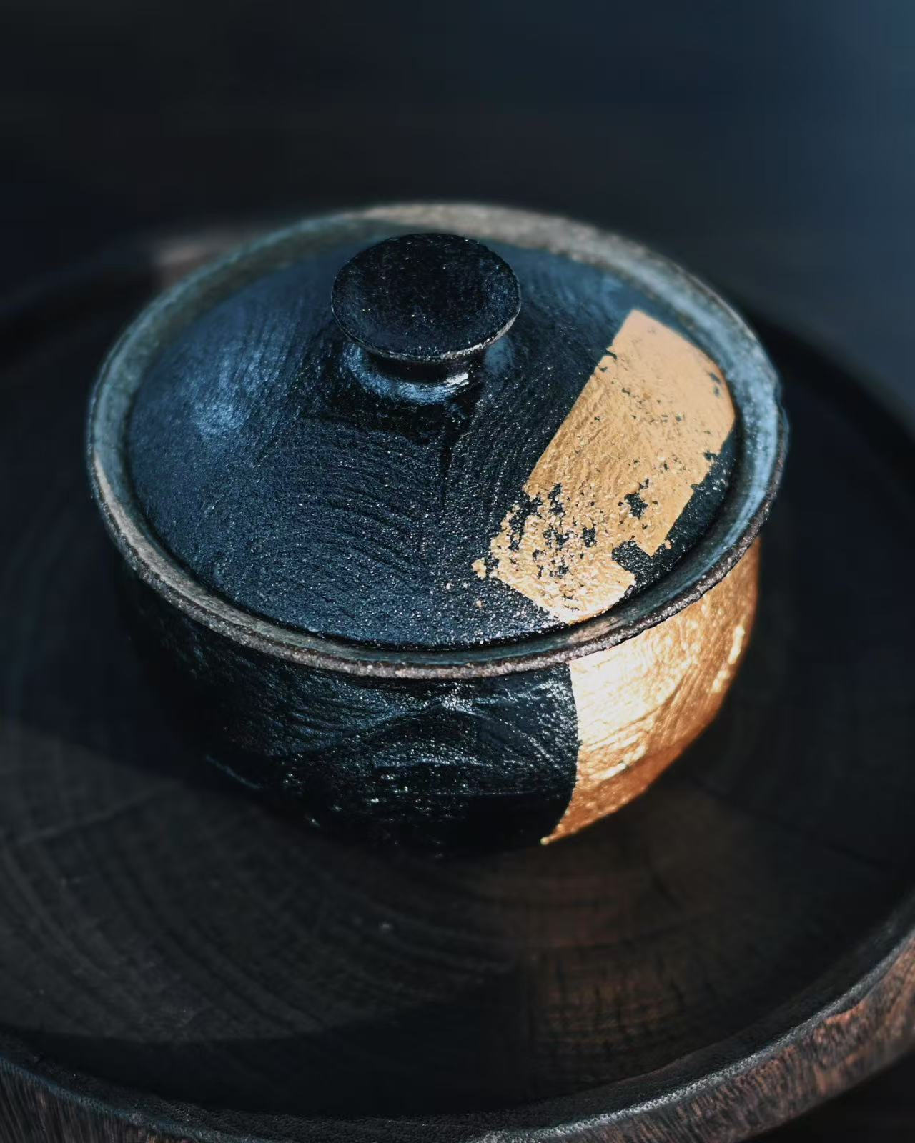 Japanese tea set Wabi-sabi tea bowl