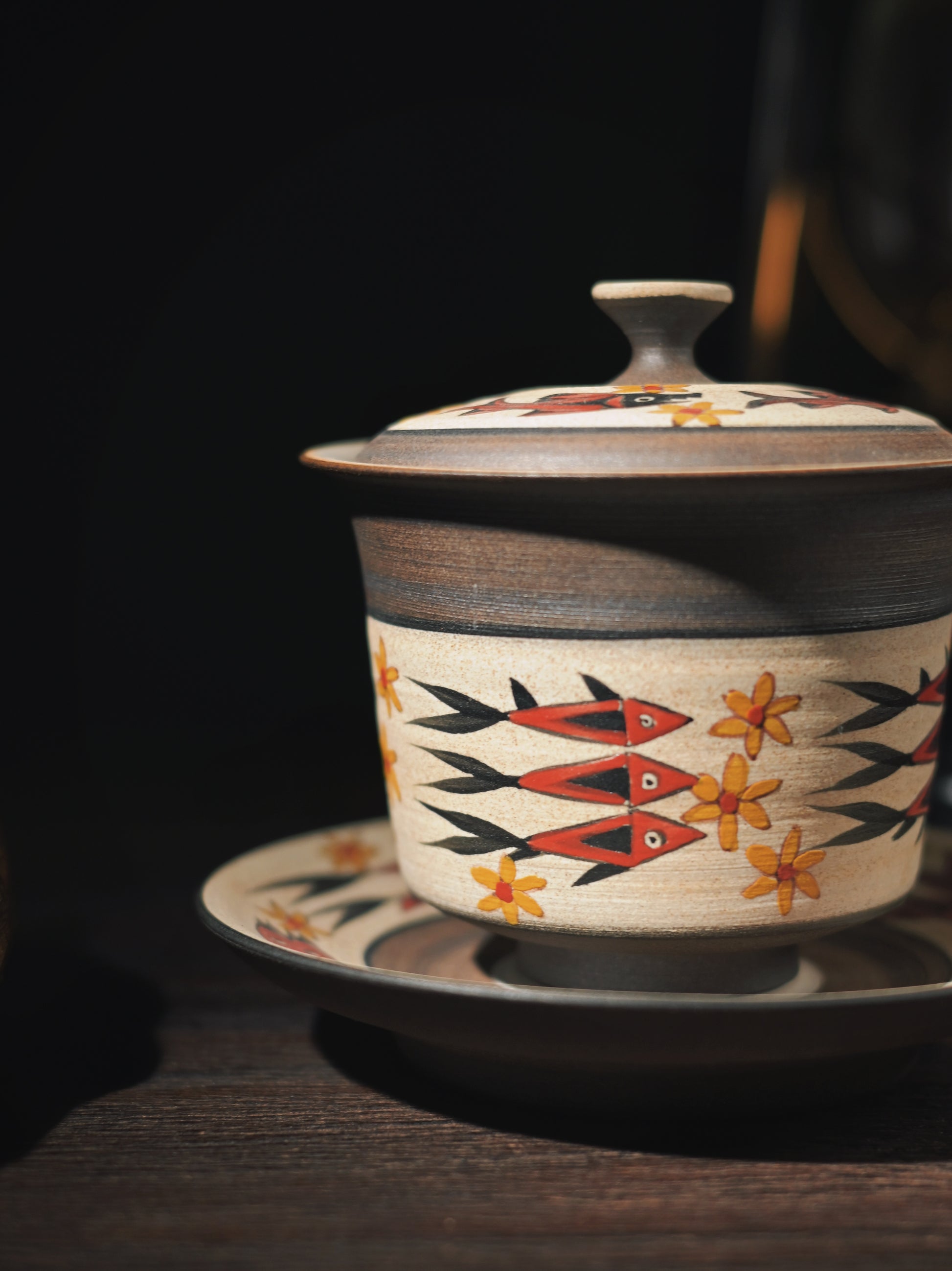 Japanese Kohiki Technique Hand-painted Giwan