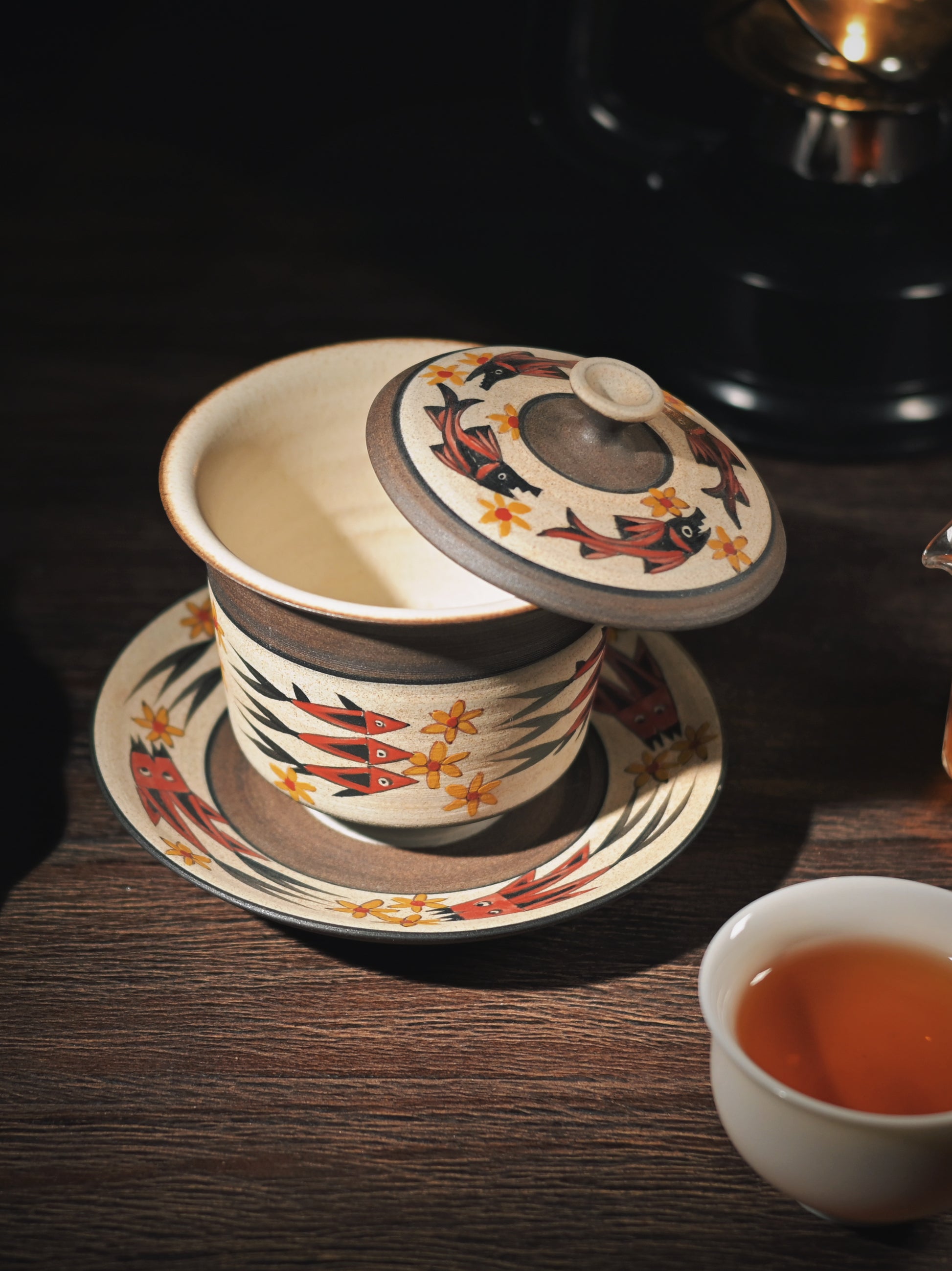 Jingdezhen handcrafted Gaiwan set