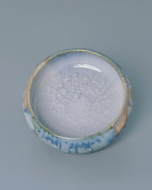 Unique Piece Jingdezhen Handmade Underglaze Crackle Teacup 70ml