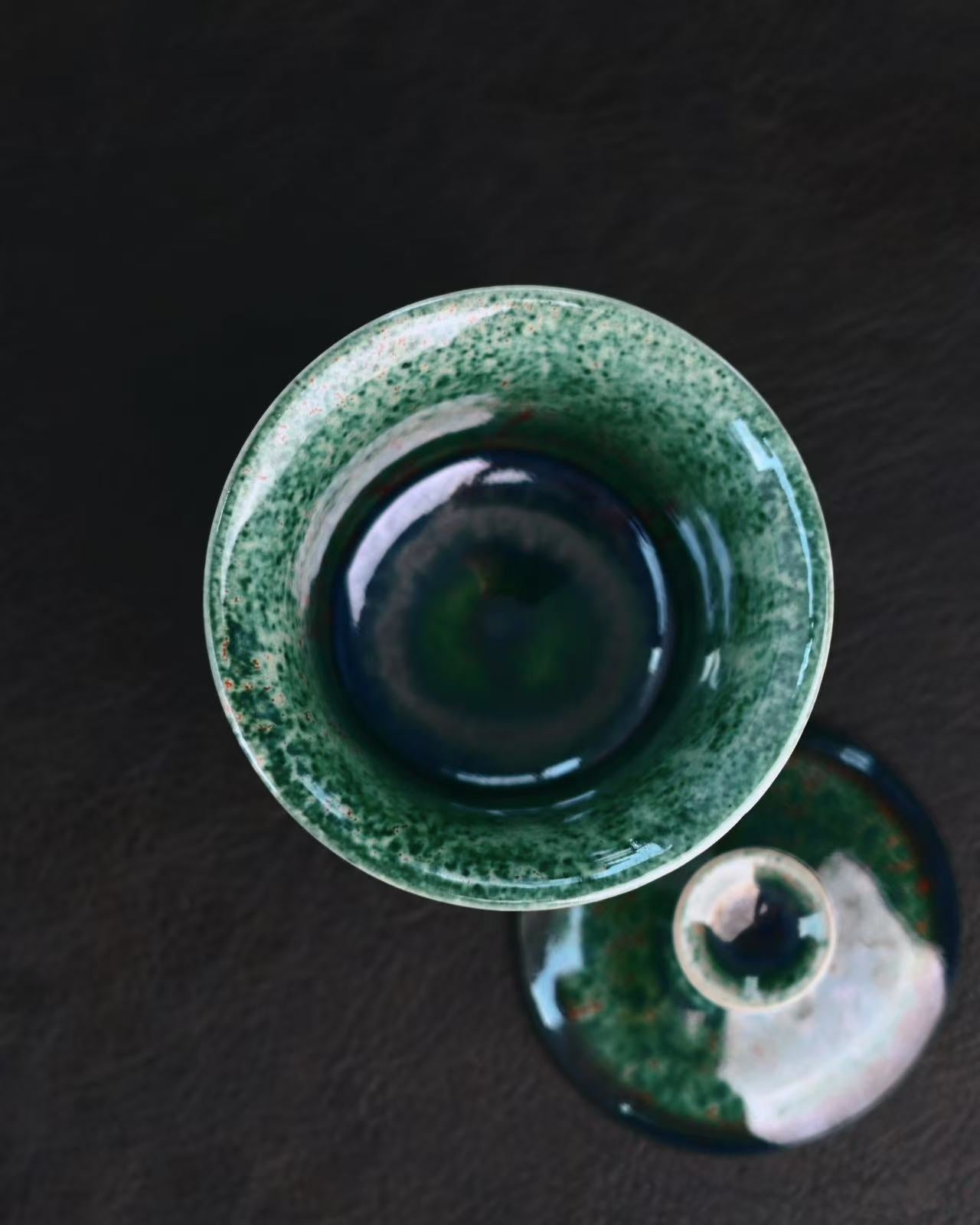Chinese tea set accidental colouring gaiwan