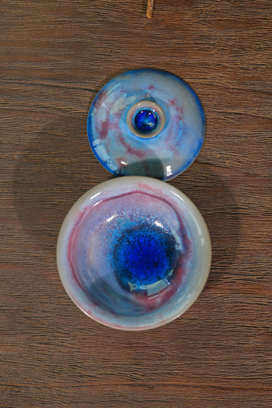Unique Piece Wood-Fired Galaxy Violet Ingot Gaiwan 100ml