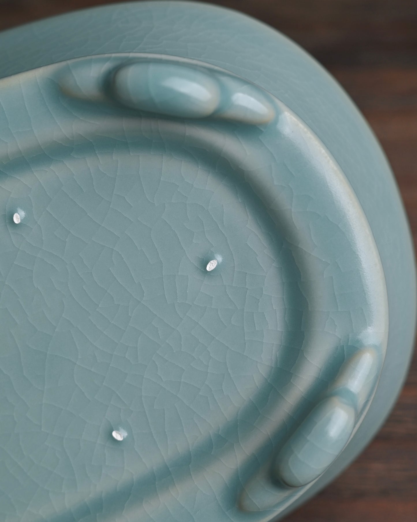 Northern Song-style Ru ware basin with classic sky-blue glaze and fine crackles, perfect as zisha teapot stand or decorative art piece