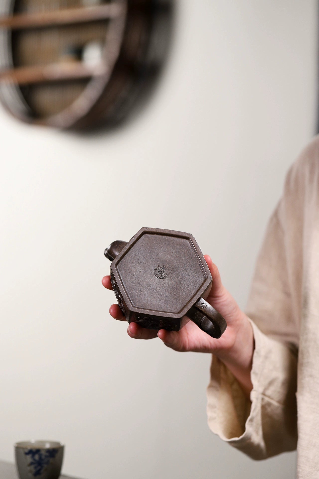 Premium Original Ore Bronze Clay Teapot Inspired by Ancient Ritual Vessels