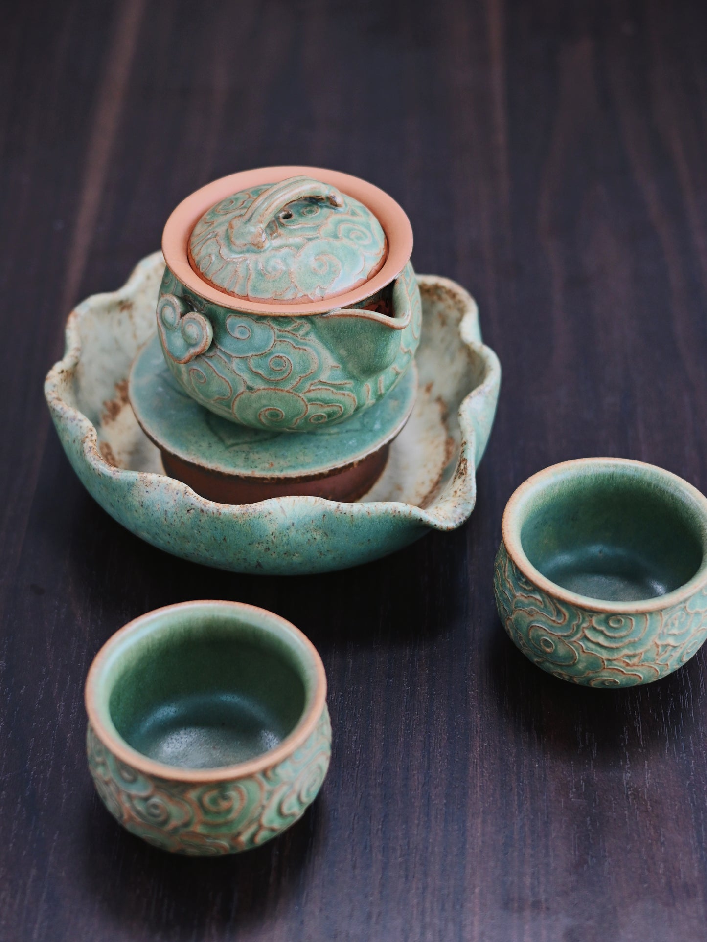Clouds & Ruyi Retro Gongfu Tea Set