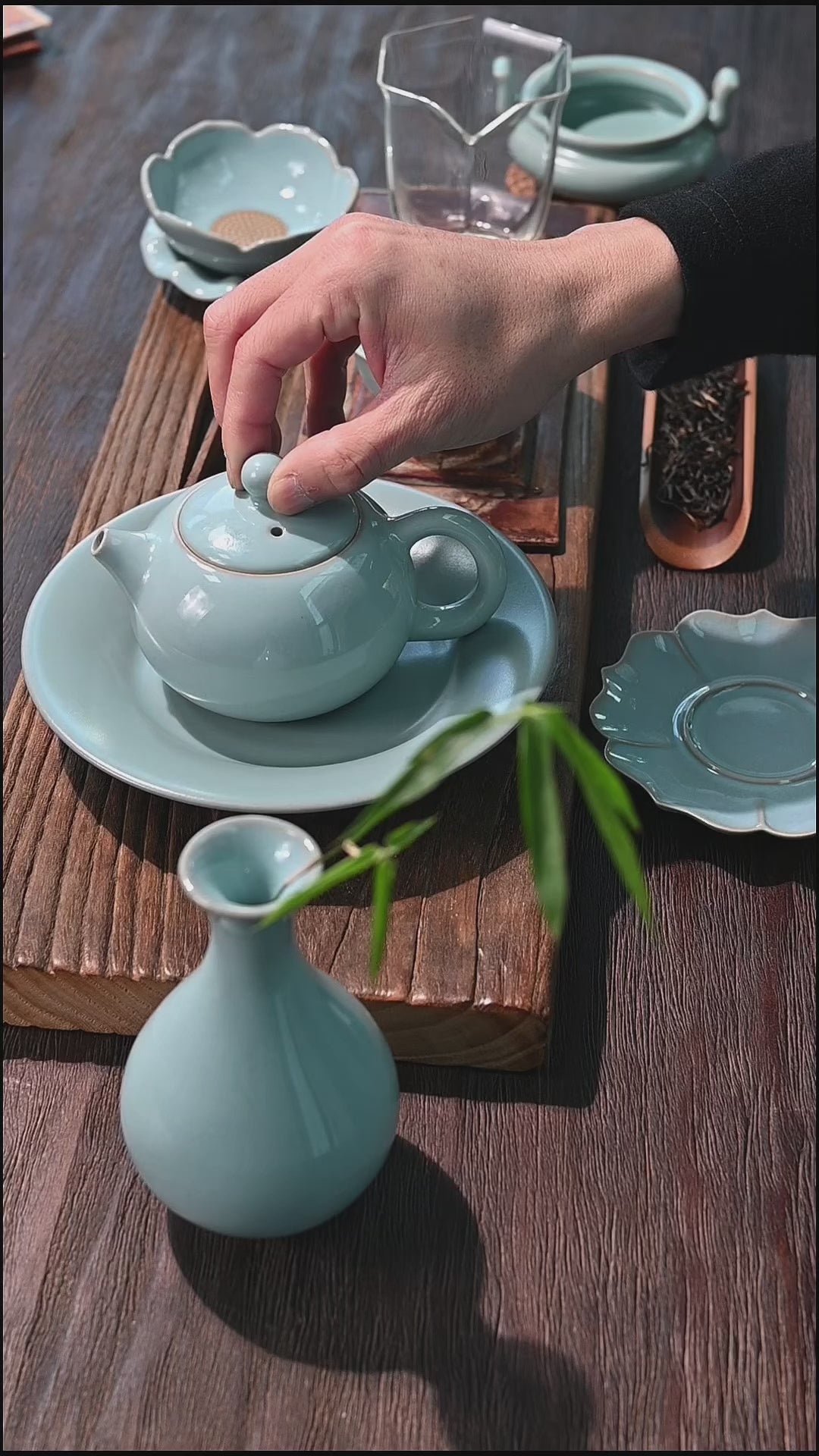 ru-kiln-celadon-tea-set
