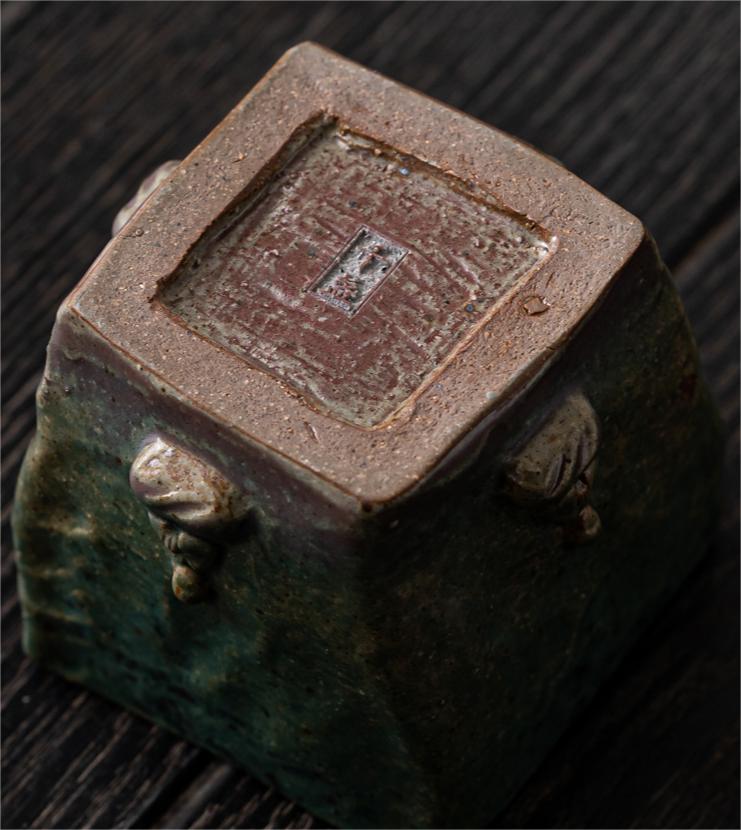 Hand-made Dunhuang Memory Buddha Bronze Glaze Porcelain Tea Cup