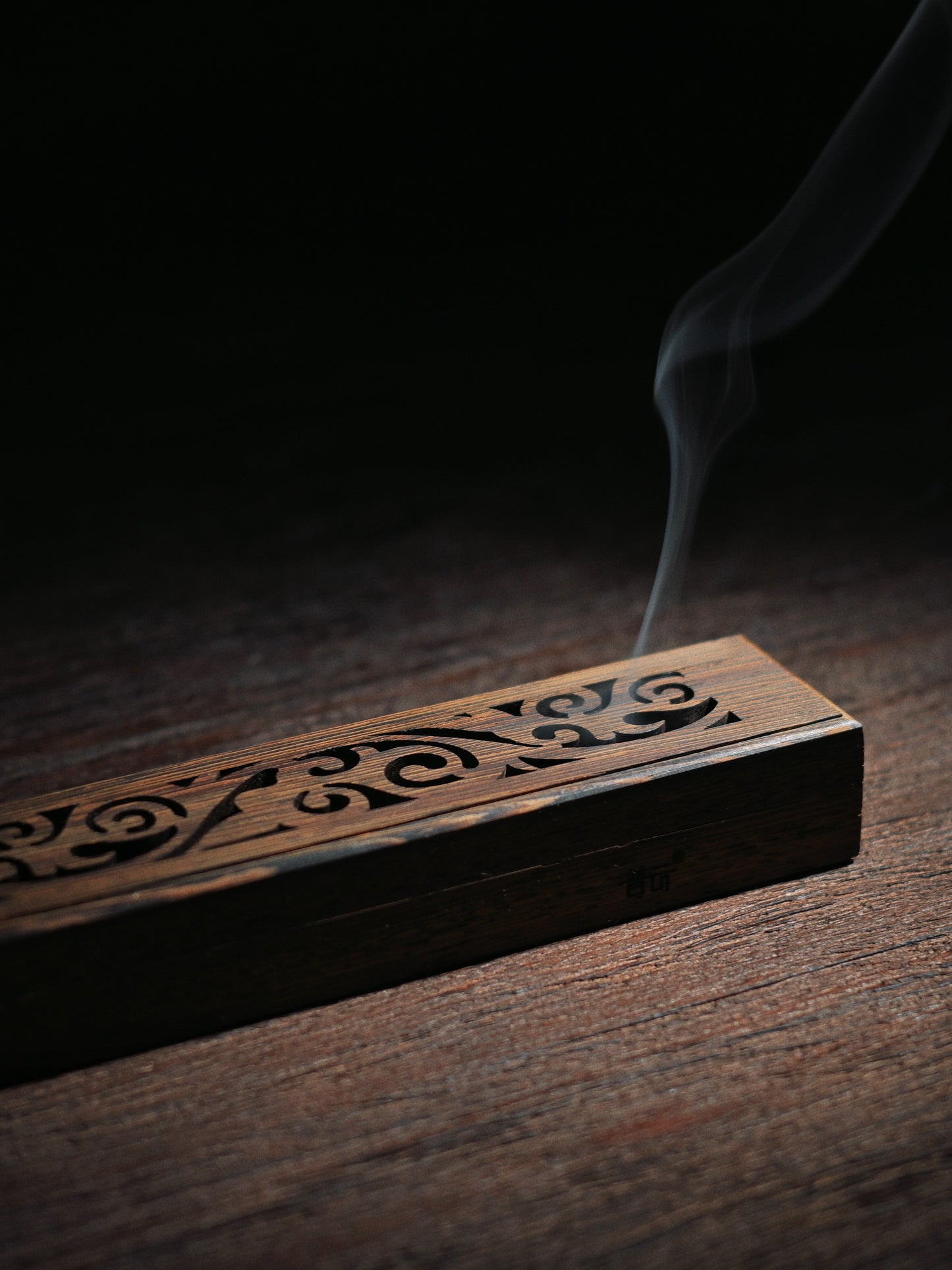 Hollow Carved Wenge Wood Incense Sticks Burner