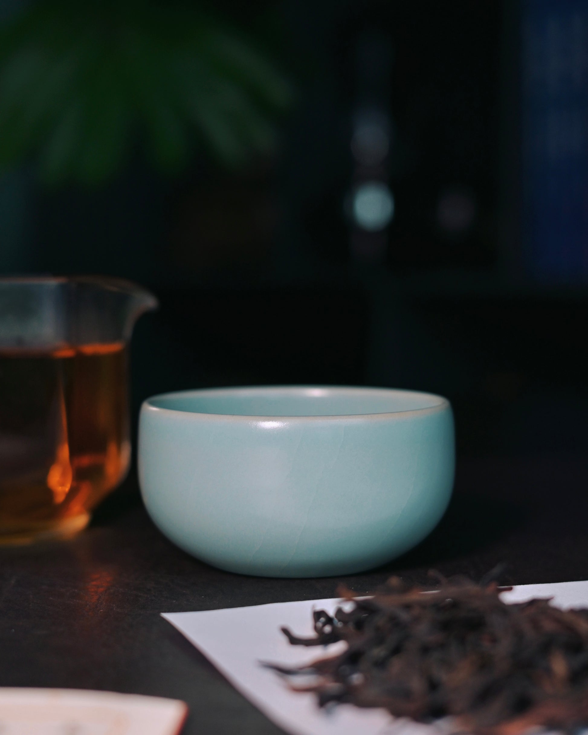 Chinese Ru ware archaize glaze teacup with crackled pattern for tea ceremony