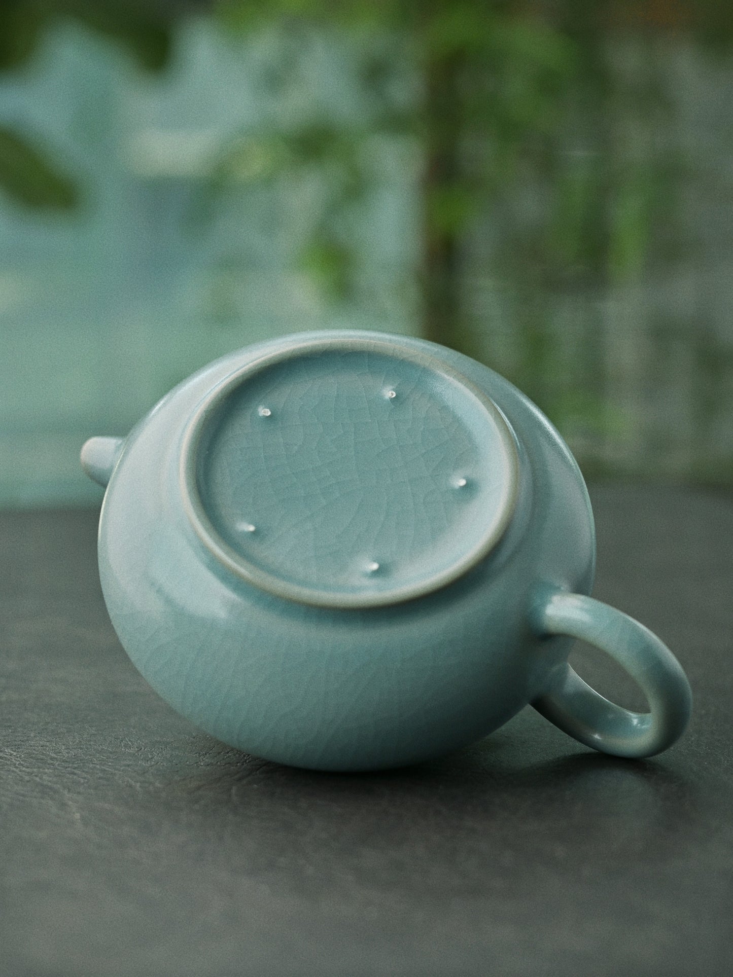 Ru Porcelain Vintage Glaze Archaized Teapot
