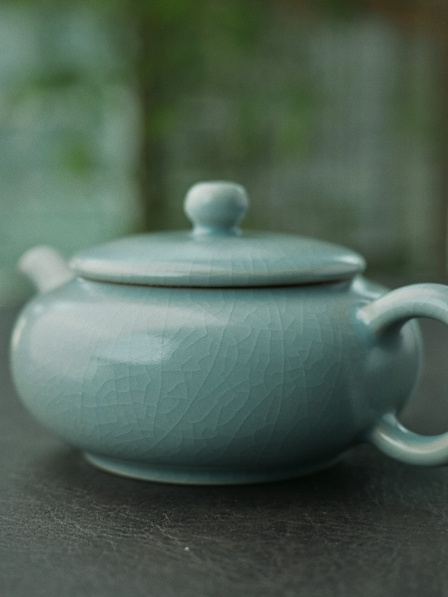 Ru Porcelain Vintage Glaze Archaized Teapot