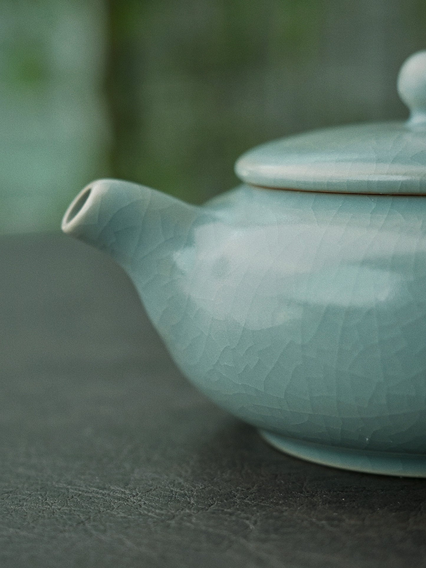 Ru Porcelain Vintage Glaze Archaized Teapot